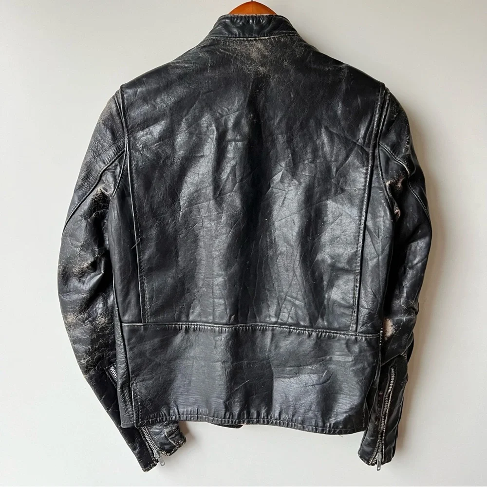 Vintage Brooks Leather Motorcycle Jacket - Picture 9 of 15